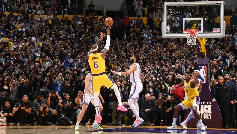 lebron history basket gettyimages